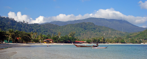 Playa-de-Koh-Phangan en el Noreste de la isla