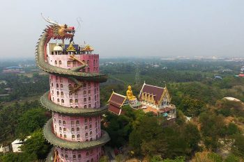 El Wat Samphran, el oscuro Templo del Dragón en Tailandia